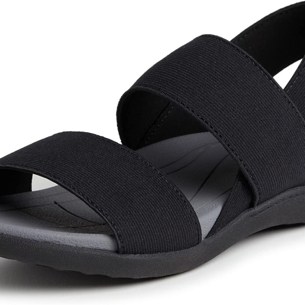 Women's Rubber Open Toe Sandal Size 9.5 Casual Slip-On Comfort Shoe